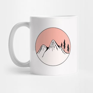 Mountains Sketch V18 Mug